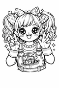 Mimi Art FREE Coloring Page