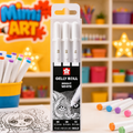 Pack of Gelly Roll pens with a colorful background featuring art supplies and 'Mimi Art' branding.