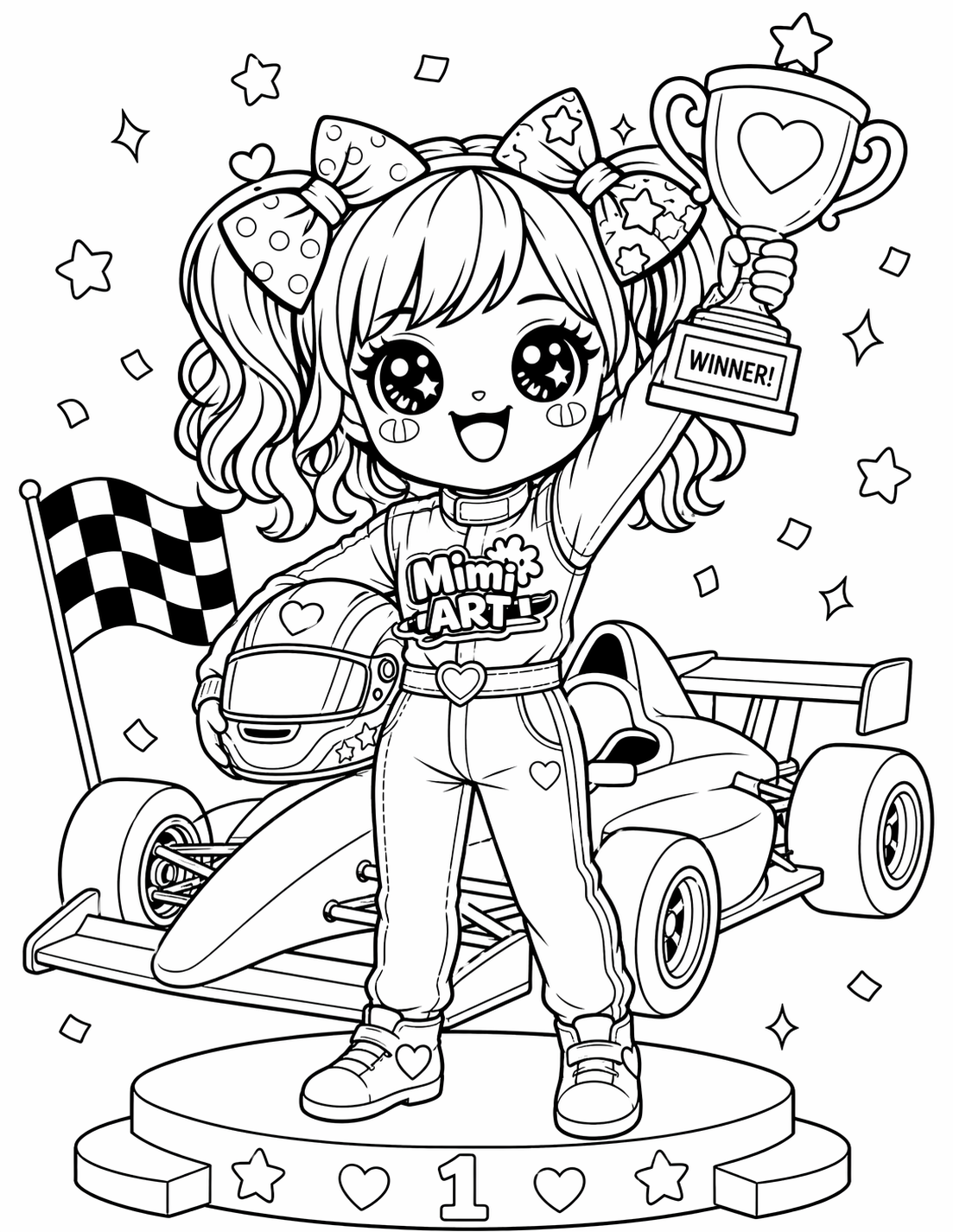 Free Mimi GP Coloring Page