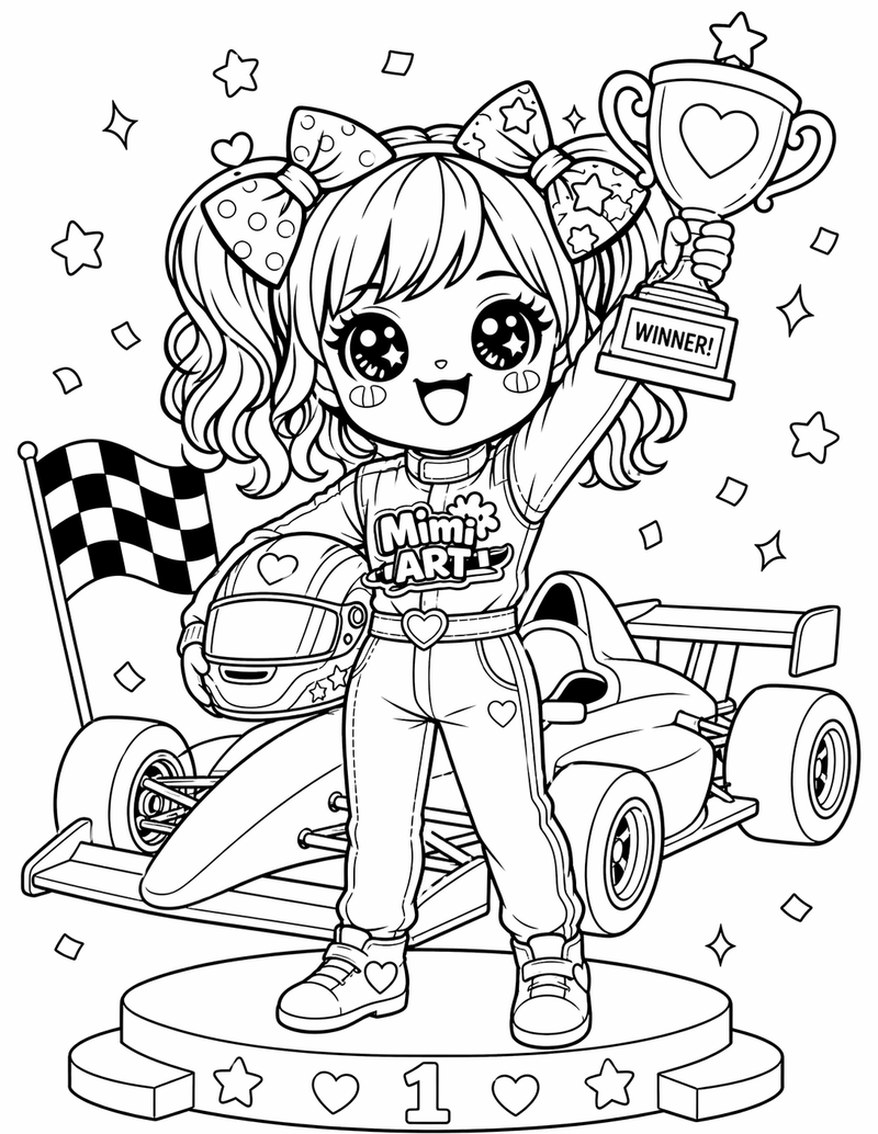 Free Mimi GP Coloring Page